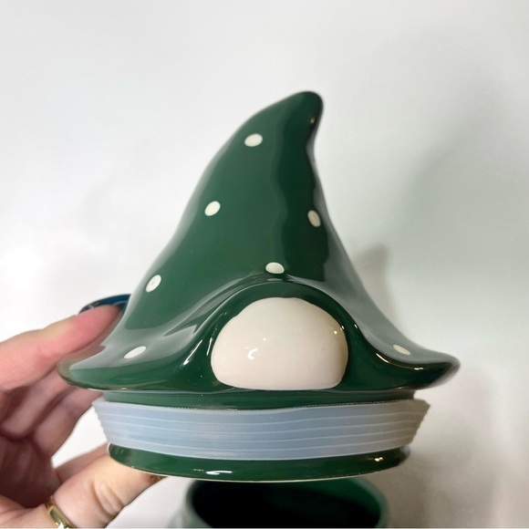 Rae Dunn Holiday Cookie Jar Green Gnome For The Holidays Christmas Decor New - Picture 8 of 9